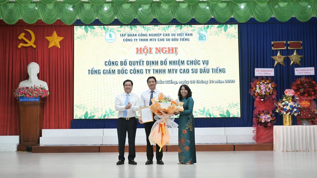 Ông Nguyễn Đức Hiền được bổ nhiệm chức Tổng Giám đốc Cao su Dầu Tiếng
